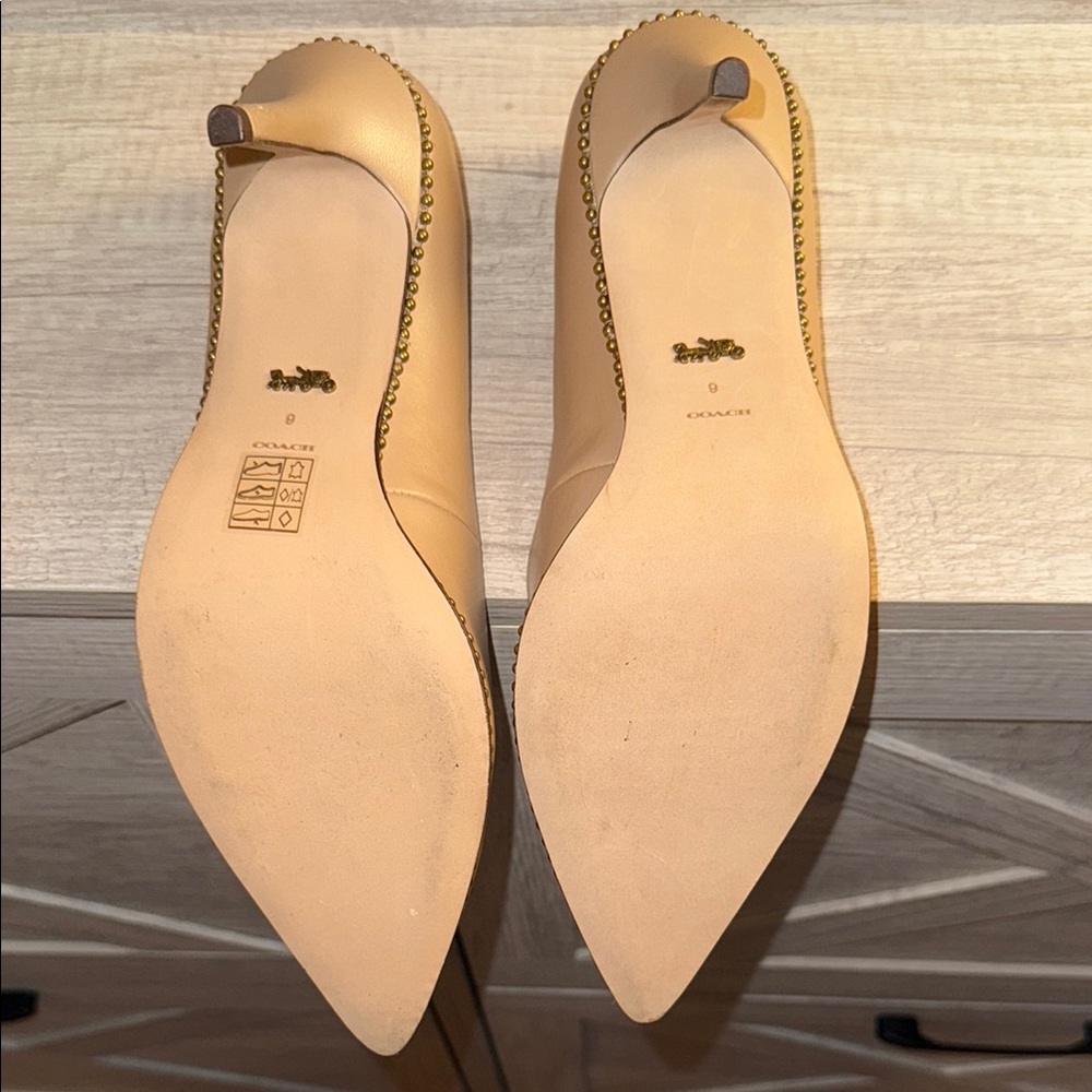 Coach Beige Women's Heels - Picture 4 of 5